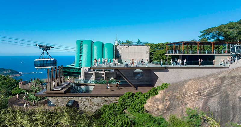 Restaurantes no bondinho do Rio de Janeiro