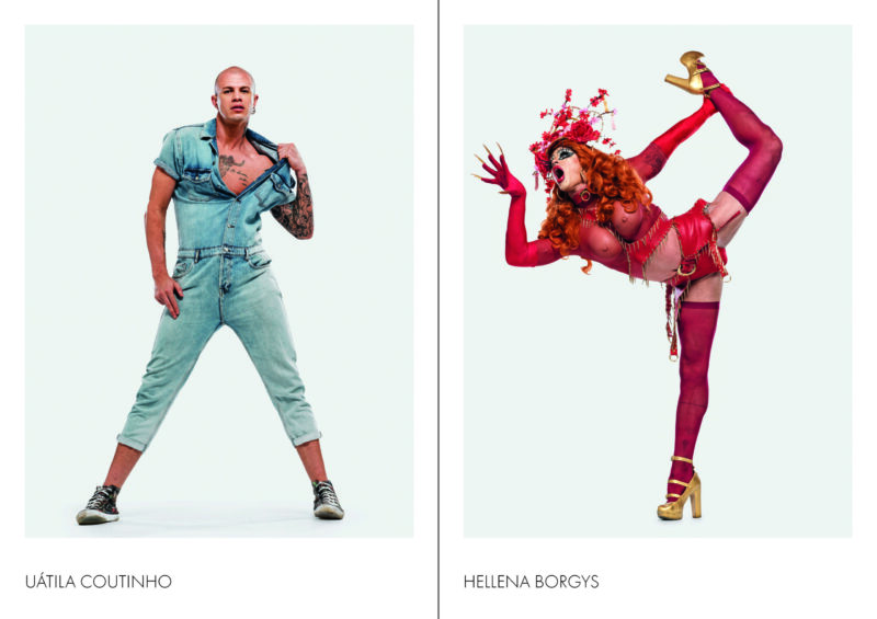 Retrato de drag queen na exposição Duo Drag do fotógrafo Paulo Vitale