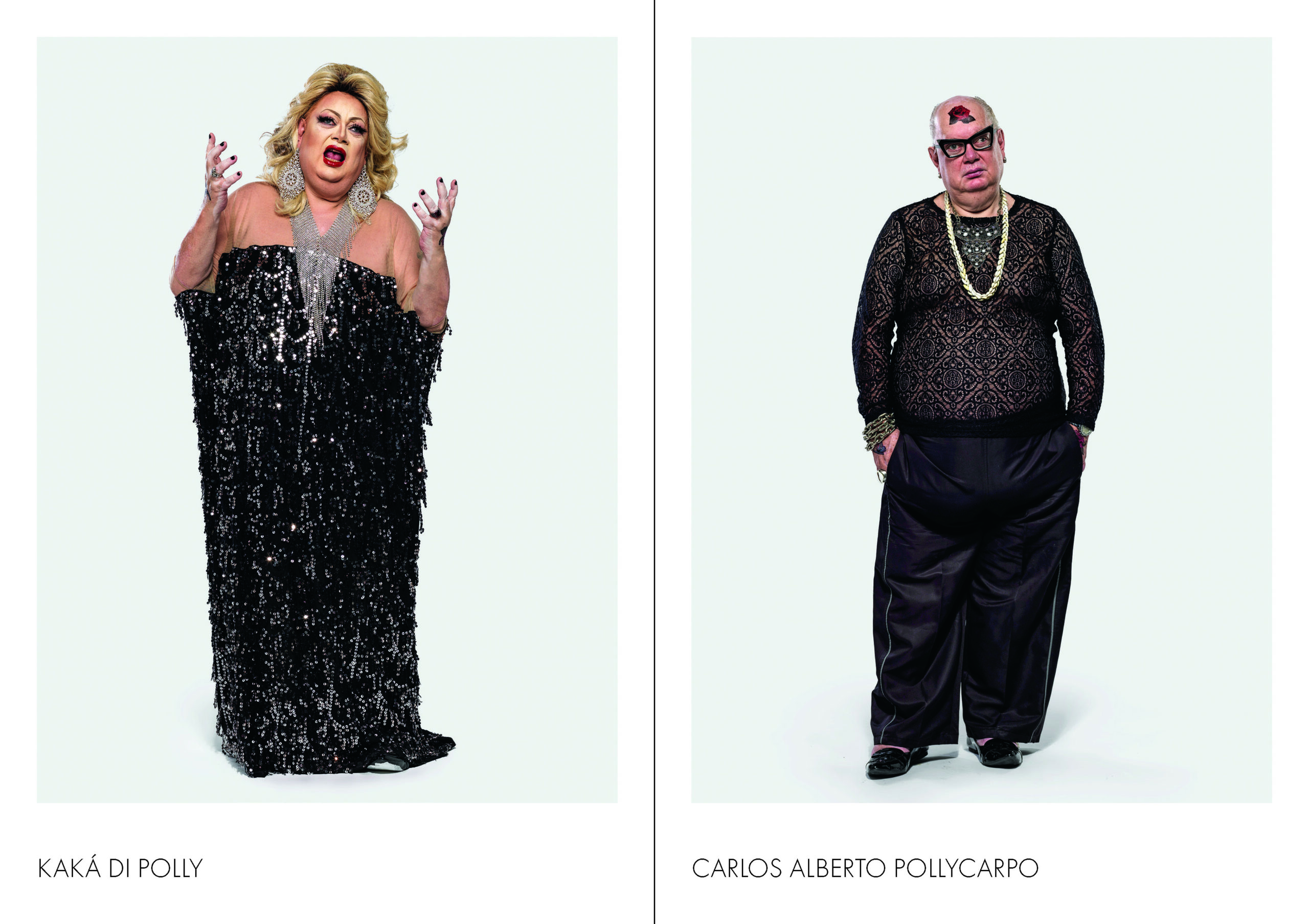 Retrato de drag queen na exposição Duo Drag do fotógrafo Paulo Vitale